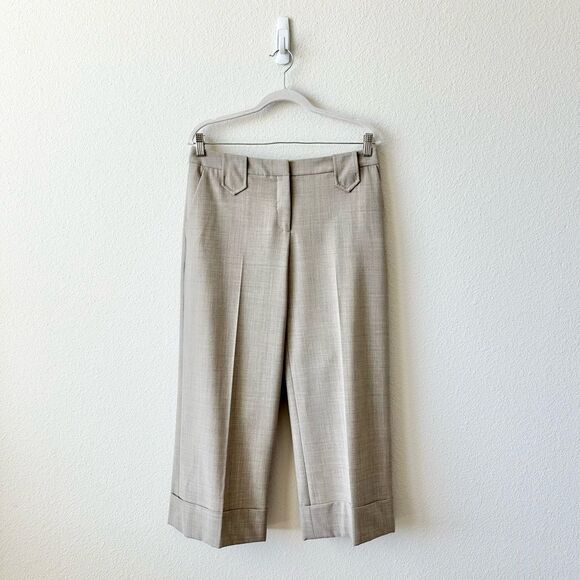 NWT Peace of Cloth Ella Crop Cuff Pant in Beige Size 10 - Picture 1 of 7